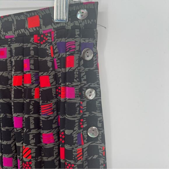 Jaeger Vintage Skirt Set - Size 14 - Black, Red, Purple, Pink - Picture 10 of 11